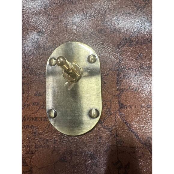 Patricia Nash Leather Veneto Crossbody Bag Signature Map Brown B000579 - Picture 10 of 14